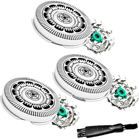 Têtes de rasage de rechange SH60 pour rasoirs Philips, lames de rechange pour rasoirs Philips, pièces de rechange pour rasoirs homme séries 6000, S6000, S6550 et S6840 (1/5)