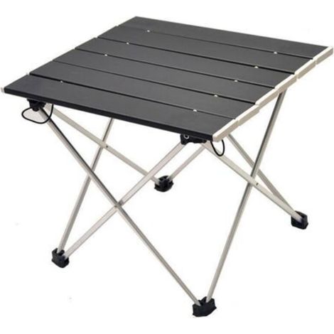 Campingtisch, Klapptisch, ultraleicht, tragbar, aus Aluminiumlegierung mit Tragetasche, leicht zu reinigen, für Outdoor-Aktivitäten, Picknicks, Kochen, Strand und Wandern
