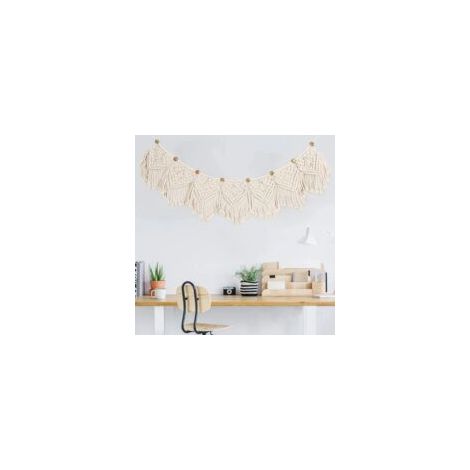 Macramé, Tenture Boho Décoration, Tissé Wanddeko Tapisserie, De Bohême, De La Tapisserie De Coton Tissé, Décoration De La Maison (1/5)