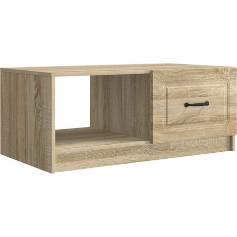 vidaXL  Coffee Table  Sonoma Oak 90 x 50 x 37 cm Engineered Wood