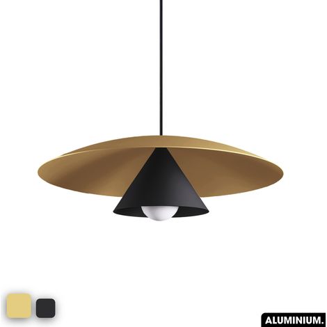 Lampe de suspension - OLEMI CITRON - NOIR (1/3)