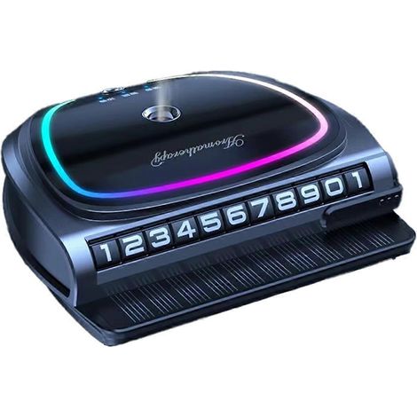 Auto-Ornamente mit Solar-Aromatherapie, temporäres Parkkennzeichen – desodorierende Autositzdekoration (1/5)