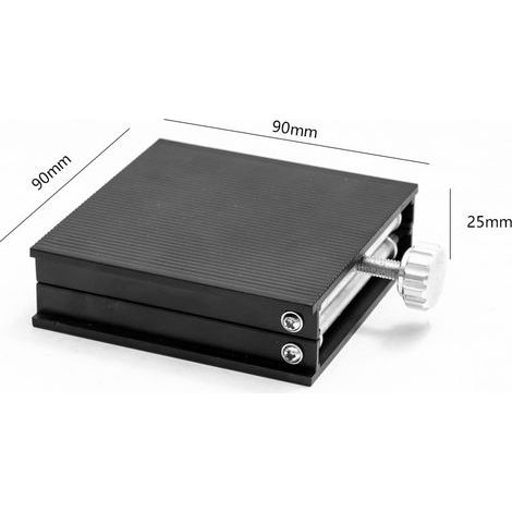 Table élévatrice noire, support de laboratoire, plateforme élévatrice scientifique à ciseaux (1/5)