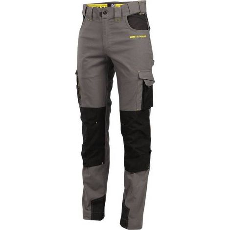 Pantalon de Travail Richy - Taille 40 - Gris/Noir - Résistant et Confortable - D-Work