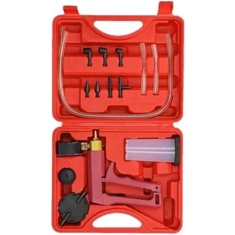 Kit de purge frein, kit frein - test pompe à vide manuelle 2 en 1 Outils système freinage, purgeur liquide pour voitures, camions, motos (1/5)