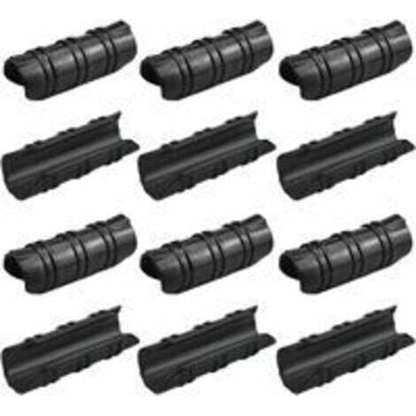 50 Pcs Greenhouse Clips 25mm Garden Greenhouse Clips High Temperature Resistance Greenhouse Cover Fixing Durable Easy to Use for Fixing Greenhouse Banner Pipe Garden Films - Black (1/4)