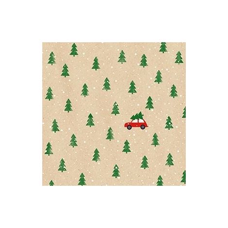 Braun & Company Servietten By Nature Little red Car 33 x 33 cm - 20er Pack Servietten