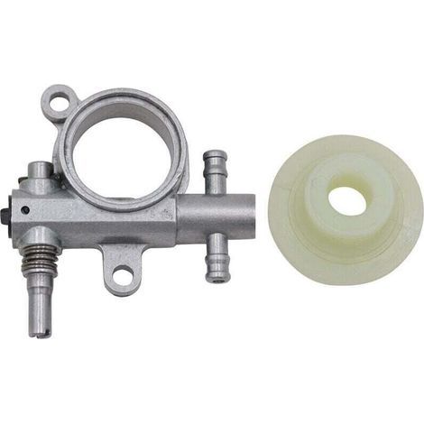 pair Ensemble Pompe À Huile Tronçonneuse Avec Pignon Et Vis Sans Fin Pièces de Rechange Compatible 25CC 38CC