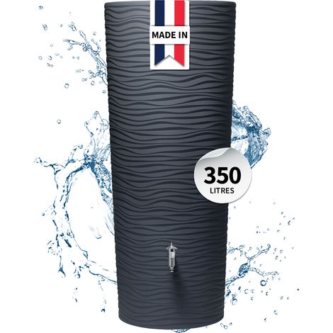 GARANTIA NATURA 2in1 réservoir d’eau de pluie 350 litres gris graphite incl. bac à plantes (1/5)