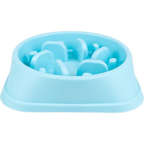 Bol de nourriture lente anti-coliques en deux parties, adapté aux chiens et chats de petite, moyenne et grande taille, bol interactif anti-boulimie pour chien et chat pour éviter de manger rapidement (1/2)