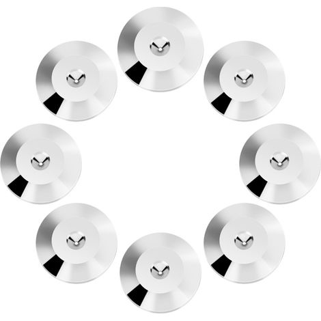 Set mit 8 universellen stoßdämpfenden Kupferpads (25 x 4 mm) für Lautsprecher, silberne Bodenscheiben (1/5)