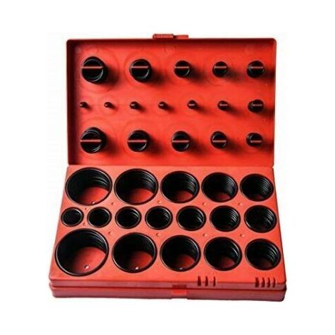 KIT SET 419 PEZZI GUARNIZIONI O-RING VARIE MISURE GOMMA ANELLI TERMOIDRAULICA