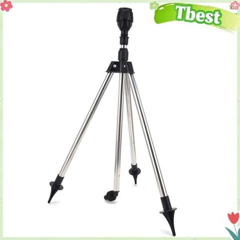 Tbest Arroseur rotatif Sprinkler Rotatif à 360 Degrés, Pulvérisation Uniforme et Précise, Acier Inoxydable et Plastique, jardin (1/5)