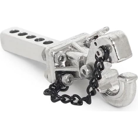 Crochet De Remorquage Récepteur D'attelage De Remorque Full Metal 1/10(Silver) (1/4)