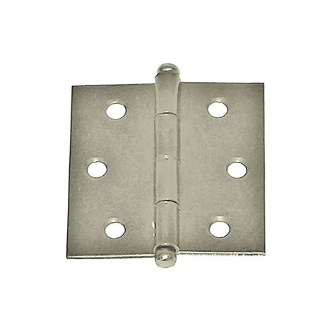 Cerniere pomoli sferici - 40 x 40 mm. in ferro nichelato - 2 pz.