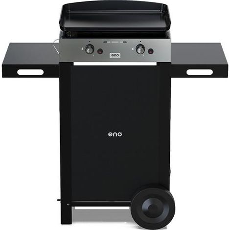 Combo de Plancha de Gas de 50 cm, 2 Quemadores + Carro - Initial 50 Inox - 55508385 - Eno