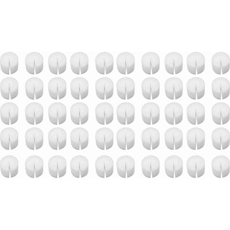 [Anzuchtpellets] Hydro-Schwamm 50x30mm Packung mit 50 weißen, erdfreien Anzuchtpellets für Hydrokultur und Gewächshäuser (1/5)