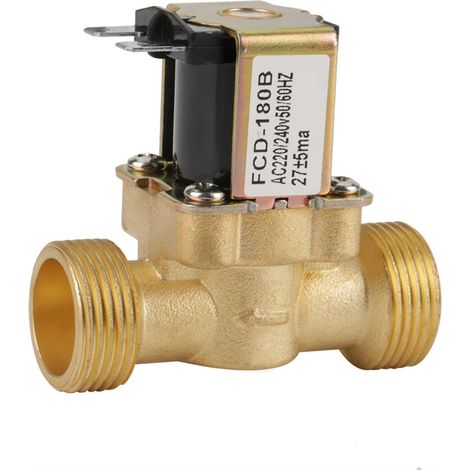 G3/4 2-Wege-Wassereinlass N/C Normal geschlossen Druck-Elektromagnetventil AC 220V FCD‐180B (1/5)