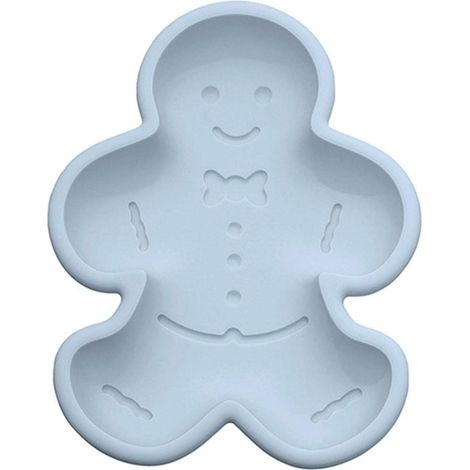 Moule à gâteau de Pâques en silicone avec dinosaure en pain d'épice et lapin alpaga (bleu) - Sûr et facile à nettoyer (1/5)