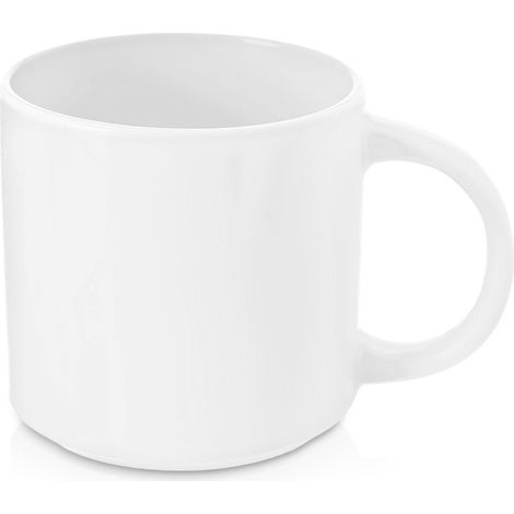 Taza de porcelana blanca MONA de 330 ml (1/4)