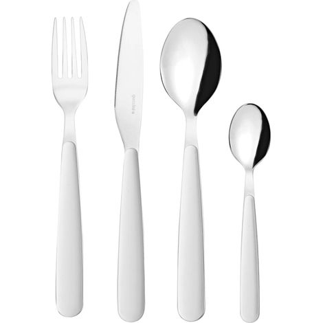 Set 24-teilig bunte Edelstahlbesteck mit ergonomischen Griffen
