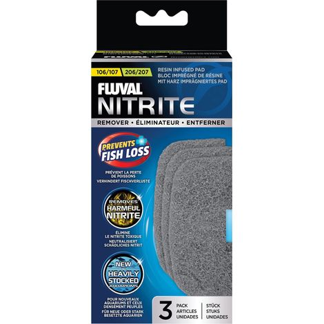 Manutenzione acqua Fluval nitrite remover pad filtrazione meccanica biologica (1/5)