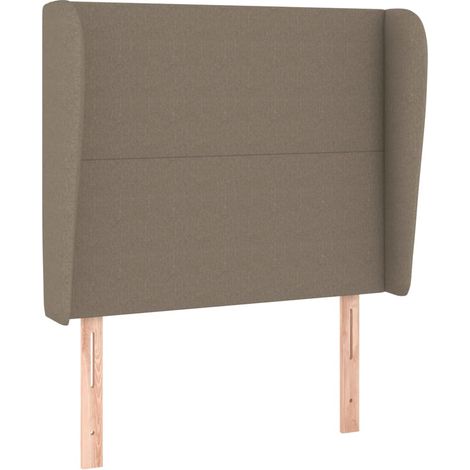 Maison Exclusive - Testiera ad Orecchio Tortora 103x23x118/128 cm in Tessuto