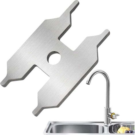 Llave para cartuchos de grifo, llave de cartucho de acero inoxidable, accesorios para desmontaje y mantenimiento de grifos de baño - Crezuo