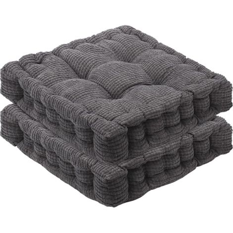 Lot 2 Coussins Chaise 40x40cm, Épais, Sol/Assise, Maison/Jardin/Bureau/Sièges, Intérieur/Extérieur