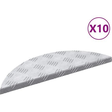 Plaques à damier 10 pcs Argent 60 x 18 cm Aluminium CFW568097 (1/3)