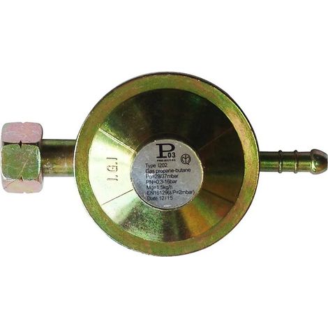 Regulador de gas GPL a baja presión 1,5 kg/h