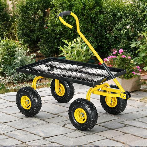 SunJet Chariot de jardin, chariot utilitaire extérieur - Réf. S1NJH223MX6Z (1/5)