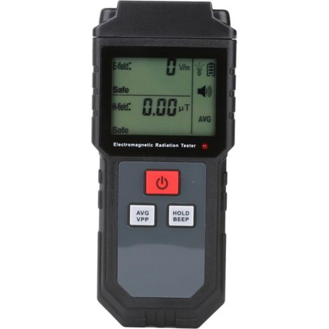 Détecteur de rayonnement électromagnétique EMF sans batterie moniteur portable compteur mesure détecteur de rayonnement détecteur de rayonnement équipement de radioprotection ABS noir