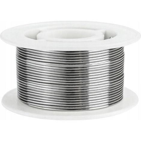 Stagno per saldatura con colofonia 1 mm argento (1/4)