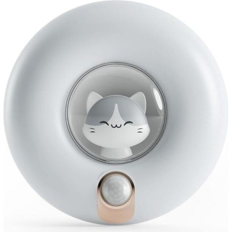 Veilleuse à capteur de mouvement rechargeable pour enfants, éclairage d'armoire à intensité variable pour placard, chambre, couloir, abri de toilette, garage (1/5)