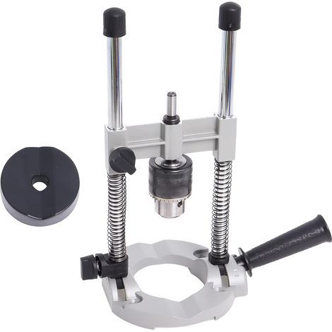 Guide de perçage réglable à 90° Support de perceuse électrique rotative avec mandrin de perçage Mini support de perceuse d'établi pour le travail du bois (1/5)