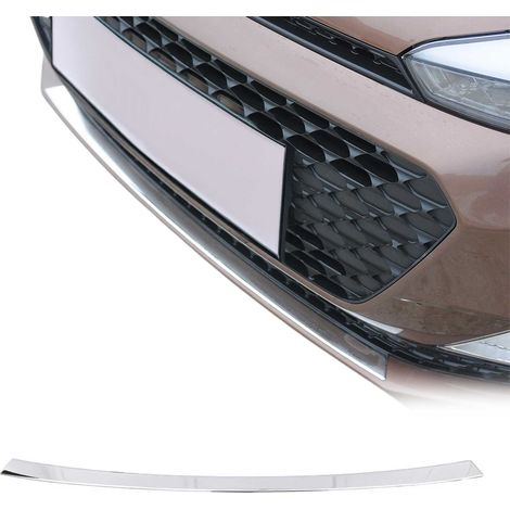 Garniture Inférieure de Pare-chocs Avant Compatible avec Hyundai i20 2014 à 2020, Moulure Bande en Acier Inox Chromée (1/5)