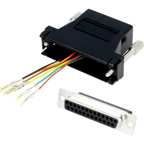 encitech DA25-SMJ8-K-RC D-SUB Adapter D-SUB-Buchse 25pol. - RJ45-Buchse 8p8c  1 St.