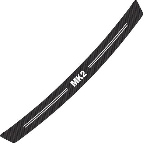 (Noir et blanc - Pour MK2) Autocollants pour pare-chocs arrière de voiture, accessoires de tuning auto, autocollant de protection de coffre en fibre de carbone compatible avec Ford Focus (1/5)