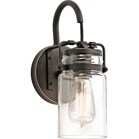[GEBRAUCHT] B-Ware KICHLER Transparenter Schirm Wandlampe Wandleuchte Lampe Leuchte Vintage-Stil (1/2)
