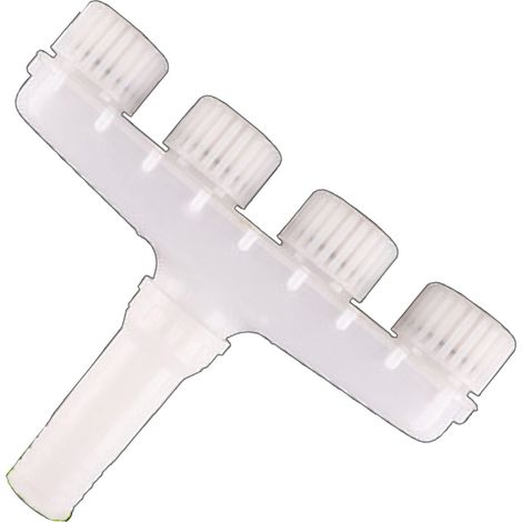 Tête d'arrosage en plastique multifonction 4 trous pour jardin extérieur et agriculture (1/4)
