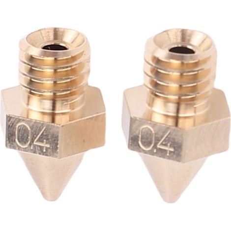 Lot de 2 buses laiton 0.4mm pour imprimante Raise3D N – remplacement précis de l’extrémité chaude, qualité d’impression optimisée (1/5)