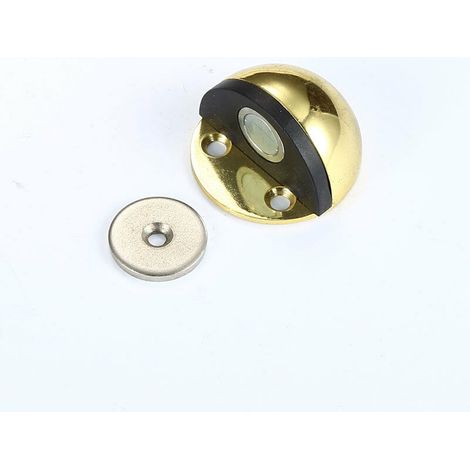 5 Pièces Arrêt de Porte Magnétique en Métal,Butées de Porte de Sol à Visser,Butoirs de Porte Auto-adhésives Sans Percer pour Protection de Porte et Mur（Or） GROOFOO (1/5)