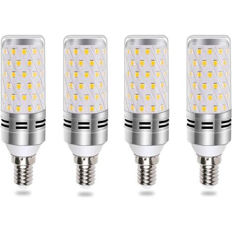 Ampoules LED à économie d'énergie, équivalentes à des ampoules halogènes de 100 W et 120 W, culot E14 non dimmable, blanc froid 6 000 K, 1 600 lm, IRC 80+, éclairage à 360°.-AquaForge (1/5)