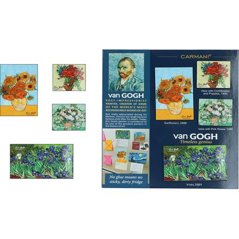 Set mit 4 Kühlschrankmagneten VAN Gogh Set Kunstgemälde Carmani (1/5)