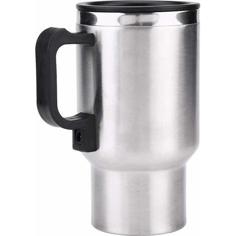 CHOYCLIT Bouilloire électrique de Voiture Mug Isotherme Tasse de Chauffage de Voyage Thermos 450ml 12V En Acier Inoxydable (1/5)