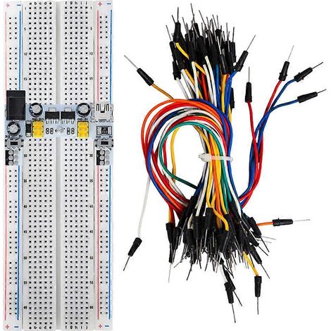 Module d'alimentation pour breadboard MB102 - 2-Way 3.3V/5V Sortie pour prototypage sur breadboard blanche sans soudure (1/5)