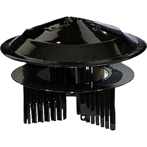 sombrero color negro universal para estufa de ø 80 a ø 150 mm. (1/3)