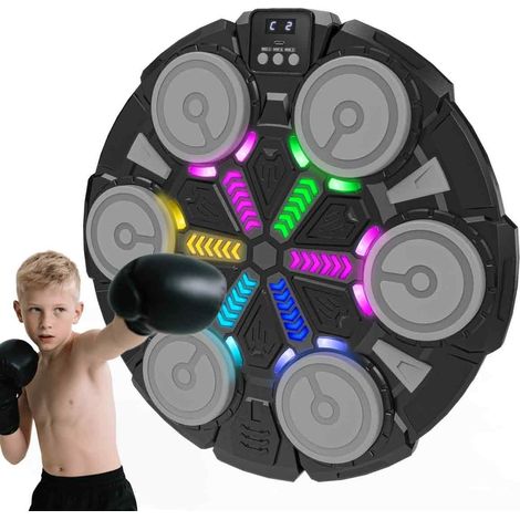 Boksmachine - Bokstrainer Con Luz Rítmica Y Conexión Bluetooth - Para Entrenamiento Doméstico En Pared - Incluye Guantes - Unidad (1/5)