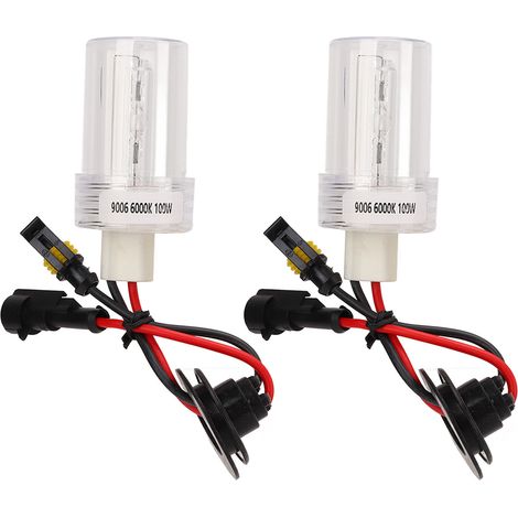 1 paire d'ampoules de phares de voiture, haute luminosité 6000K 100W, ampoules xénon, pièces automobiles pour 9006